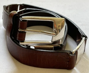 Fossil Leather Belt Womens Medium Medallions Brown Concho 32 34 Waist Western - Picture 1 of 10