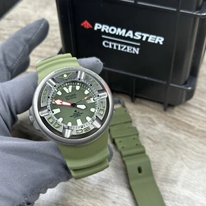NEW✅DIVER✅ Citizen PROMASTER Eco-Drive Green Dial 300m Men's Watch BJ8057-17X - Picture 1 of 21