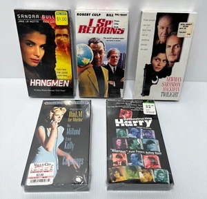 Factory Sealed VHS Lot of 5 Tapes Comedy, Suspense, action & more - Picture 1 of 8