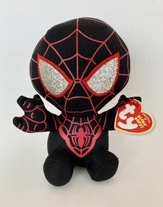 NEW 2019 Ty Beanie Baby 6" Marvel MILES MORALES Spider-Man Plush MWMTs - Picture 1 of 2