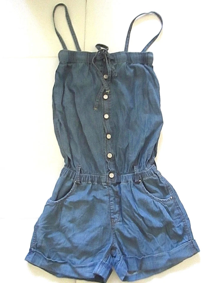 LF Alcott Jeans Lightweight Denim Short Romper Original $138 NWT Sizes: XS - Image 1 of 1