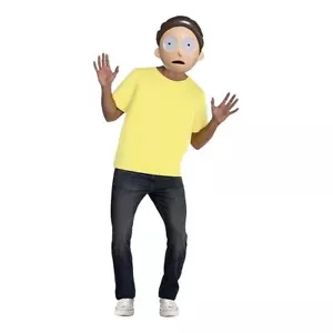 Rick and Morty: Morty Mens Licensed Costume Adult Swim Cartoon - X-Large - Picture 1 of 2