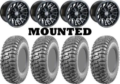 Kit 4 Neumáticos AMS M2 Evil 30x10-14 en Moose 24X Ruedas Negras 1KXP Foto 1 de 4