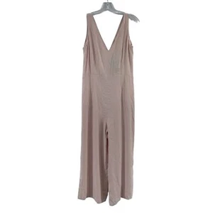Mono de viscosa Massimo Dutti rosa con cuello en V sin mangas - para mujer talla 6, nuevo con etiquetas - Imagen 1 de 5