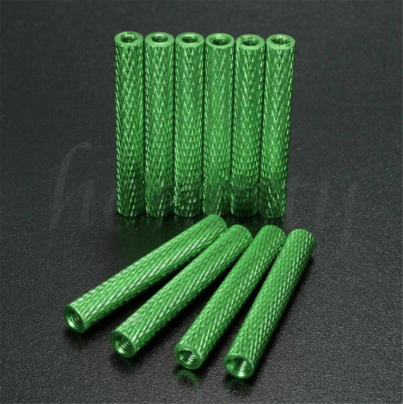 M3 Aluminum Alloy 6061 Multi Color Knurled Standoff  10 15 20 25 30 35 40mm - Image 1 of 4