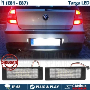 PLACCHETTE Luci TARGA FULL LED per Bmw Serie 1 E87 E81 CANBUS 6.500K Bianco Ghia - Foto 1 di 9