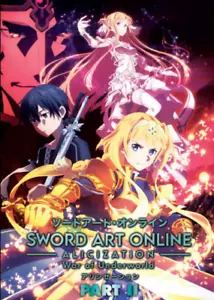ANIME DVD Sword Art Online Alicization War of Underworld Part 2 English Dubbed - Foto 1 di 3