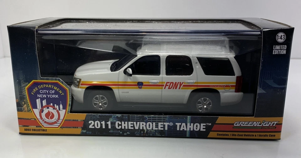 GREENLIGHT 1/43 Scale 2011 Chevrolet TAHOE”FDNY VERSION”CITY OF NEW YORK FIRE - Image 1 of 4
