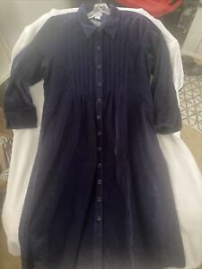 The VERMONT COUNTRY Store Navy Corduroy Dress Womens 1X NWT