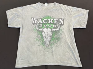 Camisa gris de la gira de conciertos Waken 2008 talla XL IRON MAIDEN SABATON ETC - Imagen 1 de 7