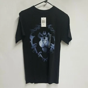 Blizzard World of Warcraft WoW Alliance Black Blue Men's T-Shirt Size Small NWT - Picture 1 of 10