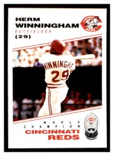 1991 Kahn's Cincinnati Reds #NNO HERM WINNINGHAM Cincinnati Reds ~F9Z
