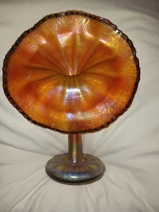 Glanz Gold Aurene Jack in Kanzel Vase von Saul Alcaraz 2006 Santa Barbara signiert - Bild 1 von 8