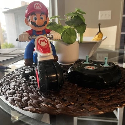 Mario Kart Nintendo Anti-Gravity RC Remote Control Motorcycle Tested + Remote - Image 1 of 4