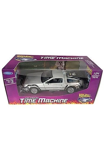 Back To The Future - DeLorean Time Machine 1/24 18 cm  Welly - Immagine 1 di 1