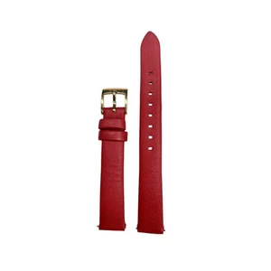 Michael Kors 14 x 12mm Red Leather Ladies Watch Band Buckle MK-3982 - Picture 1 of 3