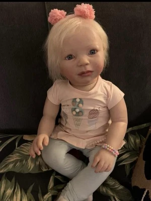 Kit Muñeca Renacida Emmy Cara Dulce Sonriente Bebé 19 pulgadas Hágalo Usted Mismo Cuerpo de Tela Foto 1 de 3