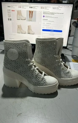Women's CONVERSE Chuck 70 De Luxe Heel Knit Boots Shoes A07535C A06145C — 第 1/2 张图片