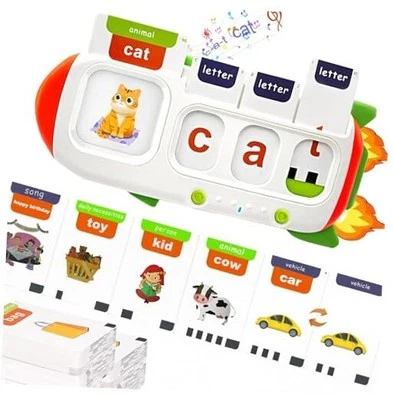 Tarjetas didácticas parlantes para niños de 2 a 8 107 CVC Words Spelling Verde Foto 1 de 4