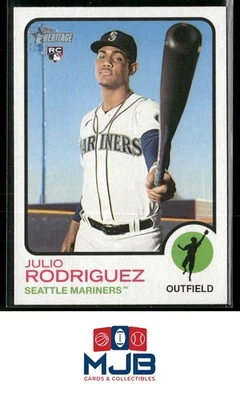 2022 Topps Heritage Julio Rodriguez Rookie #700 - Image 1 of 2