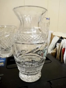 Signed Waterford Cut Crystal 9" Flower Vase Stunning - Picture 1 of 5