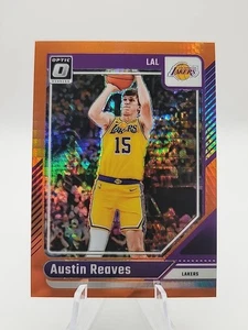 🔥2024-25 Donruss Optic Austin Reaves Orange Hyper Prizm #/299 L.A. Lakers🔥 - Picture 1 of 3