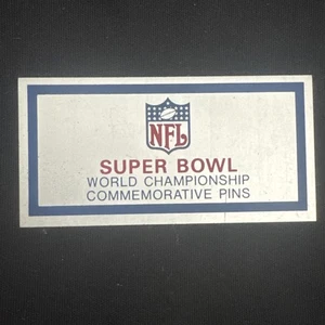 Prendedores conmemorativos del Campeonato Mundial del Super Bowl raros coleccionables de la NFL SOLO PLACA - Imagen 1 de 2