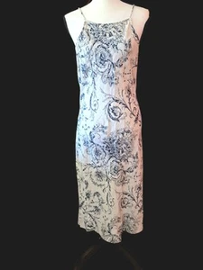 karen kane Kleid Maxi Leinen Sommer Toile Print Freizeitkleid - Bild 1 von 4