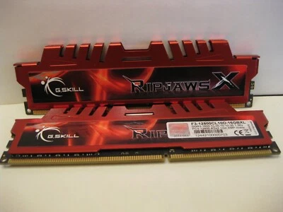 G.SKILL 16GB DDR3 (2X 8GB) 2RX8 PC3 12800 1600 F3 12800CL 10D 16GBXL Memory Ram  - Image 1 of 2