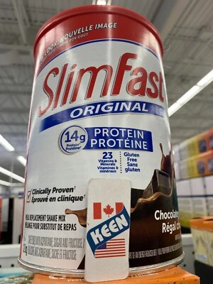 AiWaWa CA, SlimFast Original Comida Chocolate Repuesto Batido Mezcla 1.2Kg Foto 1 de 4