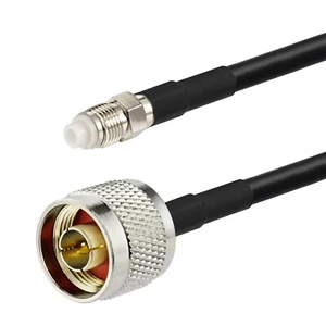 Cable coleta coaxial WLAN KSR195 3 pies, tipo N macho enchufe a FME hembra KSR195 1M - Imagen 1 de 4