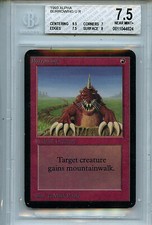 MTG Alpha Burrowing BGS 7.5 NM+ Card Magic Amricons 4824