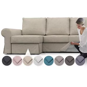 Funda cómoda para sofá cama de esquina Backabro - mezclas de cachemira a prue... - Imagen 1 de 28