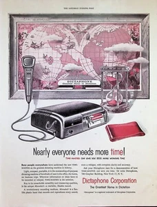 VINTAGE 1950s Print Ad ~ Dictaphone ~ The Greatest Name in Dictation - Picture 1 of 1