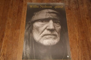 WILLIE NELSON SPIRIT 1996 TOUR POSTER PROMO VINTAGE DOUBLE SIDED - Picture 1 of 5