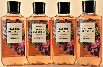 QTY 4 - Bath & Body Works CACTUS BLOSSOM Hair Face Body Wash Shower Gel 10oz - Image 1 of 2