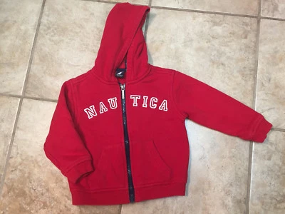 Nautica Infantil Niño Rojo Cremallera Completa Sudadera con Capucha Talla 24 M Sudadera Chaqueta U7-55 Foto 1 de 4
