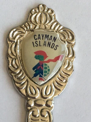 Cuchara de recuerdo vintage coleccionable Islas Caimán Foto 1 de 3