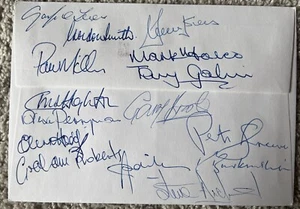 Manchester City v Tottenham Hotspur 1981 First Day Cover Signed By 15 Tottenham - Picture 1 of 2