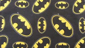 HANDMADE FACE MASK~ WASH & REUSE 100% COTTON~ FILTER POCKET/PLEATS ~BATMAN - Picture 1 of 6