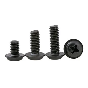 M2 M2.5 M3 M4 Kreuzschlitz Rundkopf-Schraube Mit Flansch Linsenkopf Bolzen - Picture 1 of 6