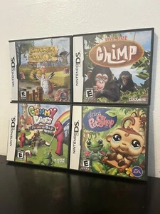 Nintendo DS Game Lot My Pet Chimp Gummy Bears Minigolf Littlest Pet Shop Jungle - Picture 1 of 7