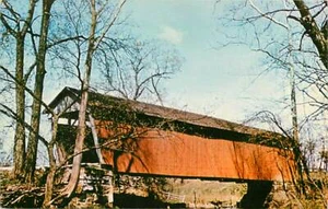 Postal Fairfield Country Cuvered Bridge Ohio OH - Imagen 1 de 2