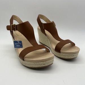 KENNETH COLE REACTION Card Wedge Espadrille Sandals Size 9.5 Us