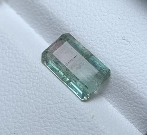 1.8Ct Natural Faceted Bi Color Tourmaline , Loose Gemstone From Afghanistan - Picture 1 of 14