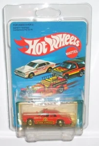 Vintage 1982 Hot Wheels Car Fire Chaser Chief's Car 5 Red MOC - Picture 1 of 3