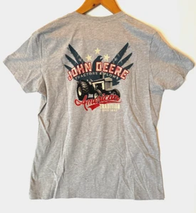 John Deere T-Shirt Damen XL 2XL grau American Tractors & Plows - Bild 1 von 5