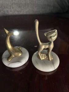 Brass & Marble Candle /Jar Toppers - Picture 1 of 4