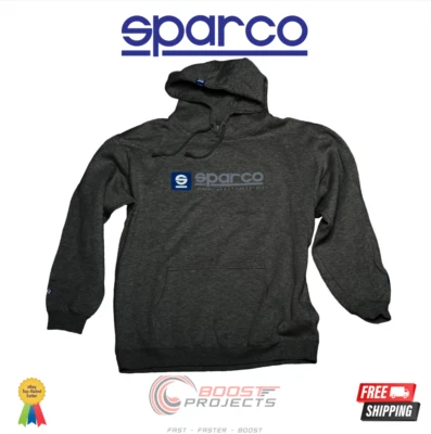 Толстовка Sparco www на молнии с капюшоном предварительно укороченный хлопок XLarge уголь SP04100GR4XL - Изображение 1 из 4