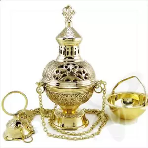 Weihrauchfass Messing Handarbeit 2956 кадильница Geschenk - Bild 1 von 1